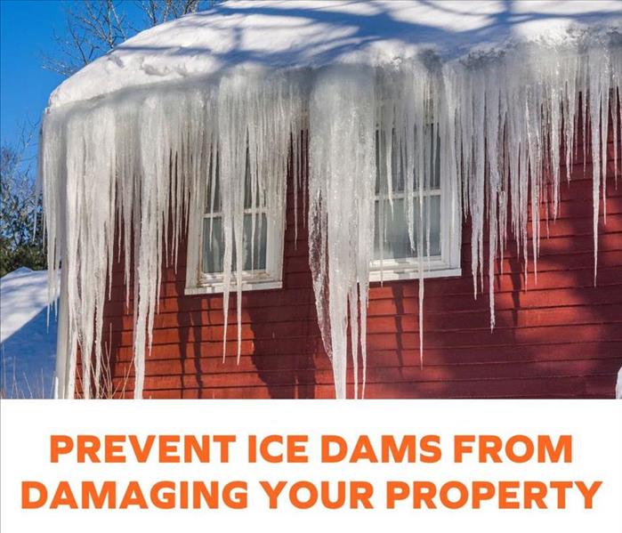 roof covered in ice dams in state college, pa